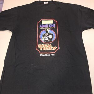 Vtg Dick Tracy Opening Night Midnight Screening Promo Tshirt Single Stitch M